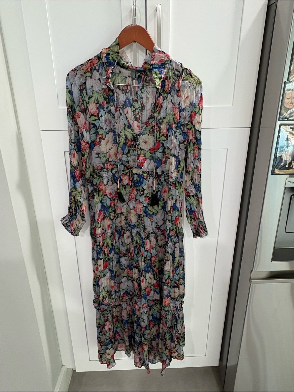 Anthropologie The Marais Printed Chiffon Maxi Dress - Picture 5 of 16